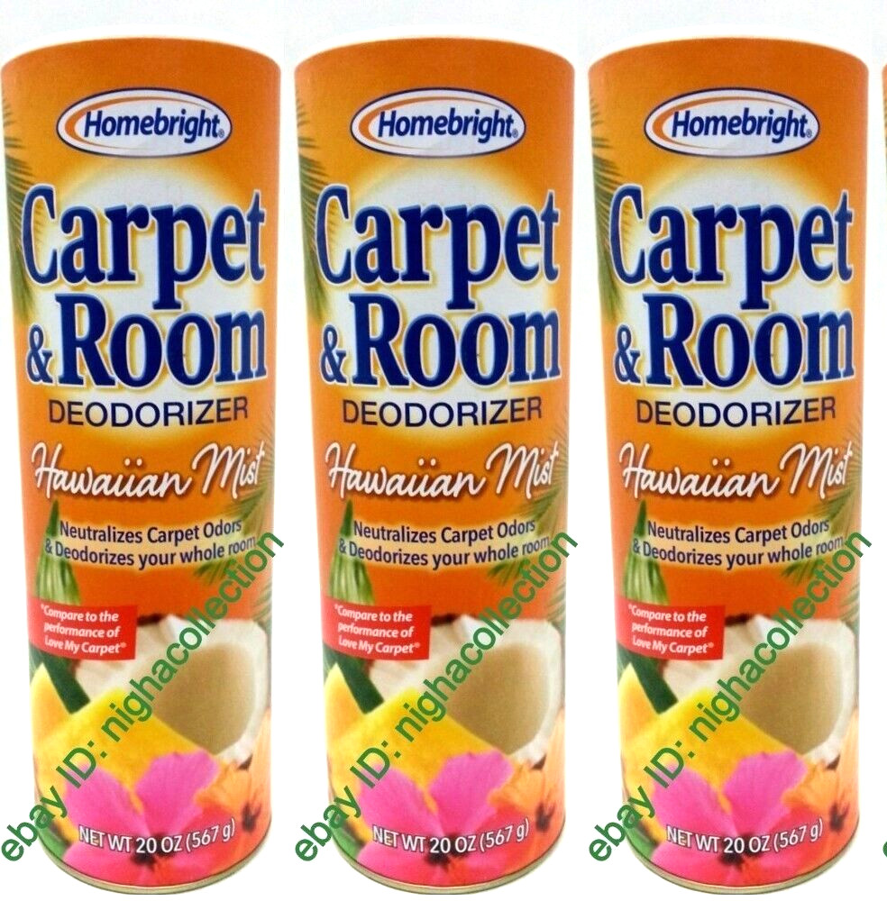 LOT 3 x H.Bright Carpet & Room Deodorizer HAWAIIAN MIST 20 Oz Each SEALED