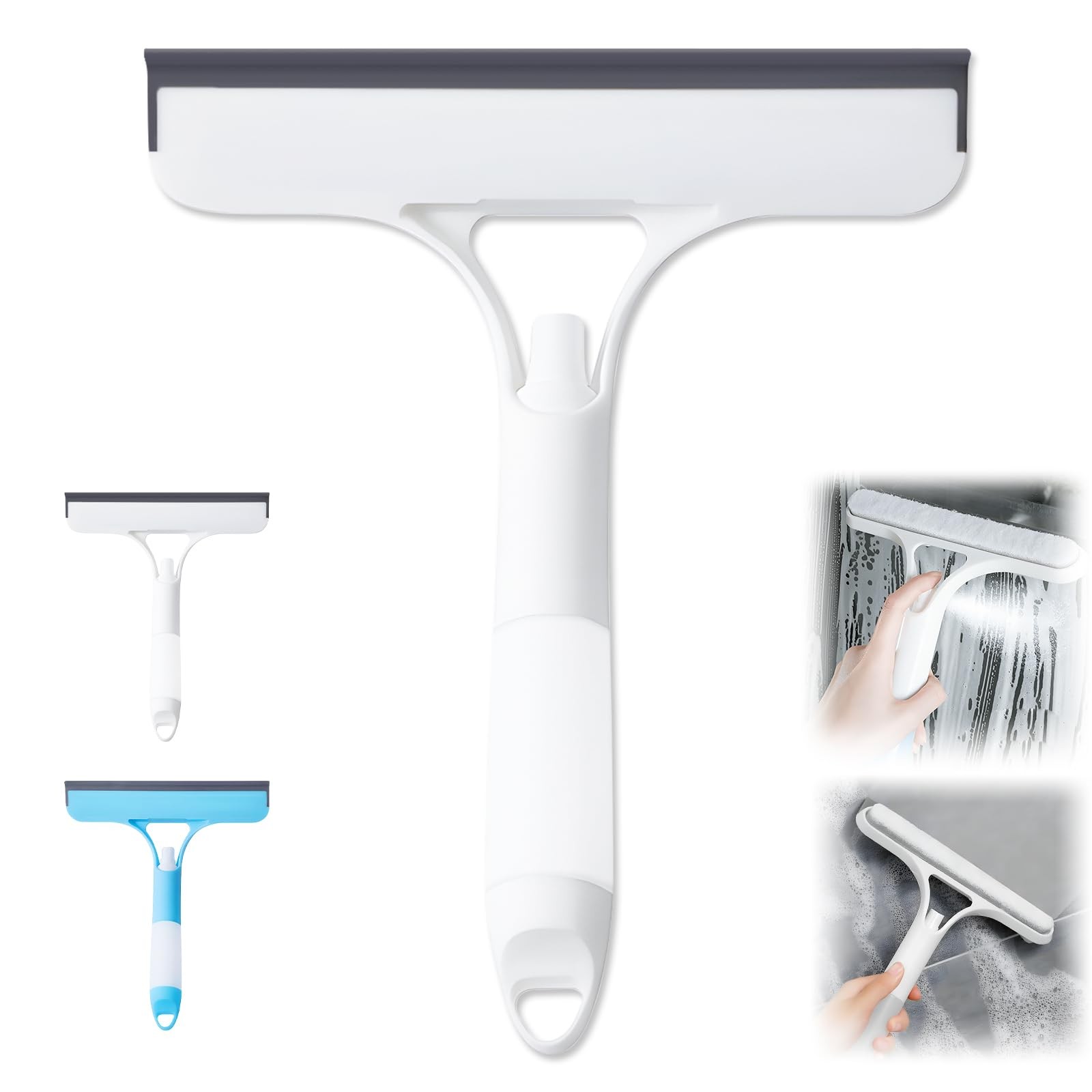 3-in-1 Spray Scraper Multi-Purpose for Shower Doors, Screens, Mirrors, Windows