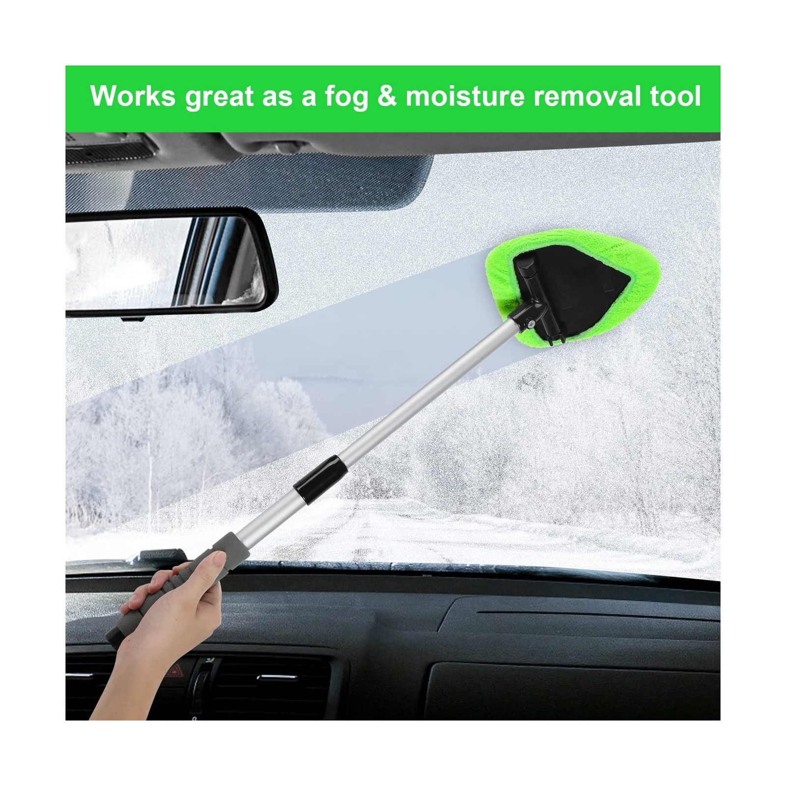 X XINDELL Car Window Cleaner – 24Inch Windshield Cleaning Tool with Spray Bot…