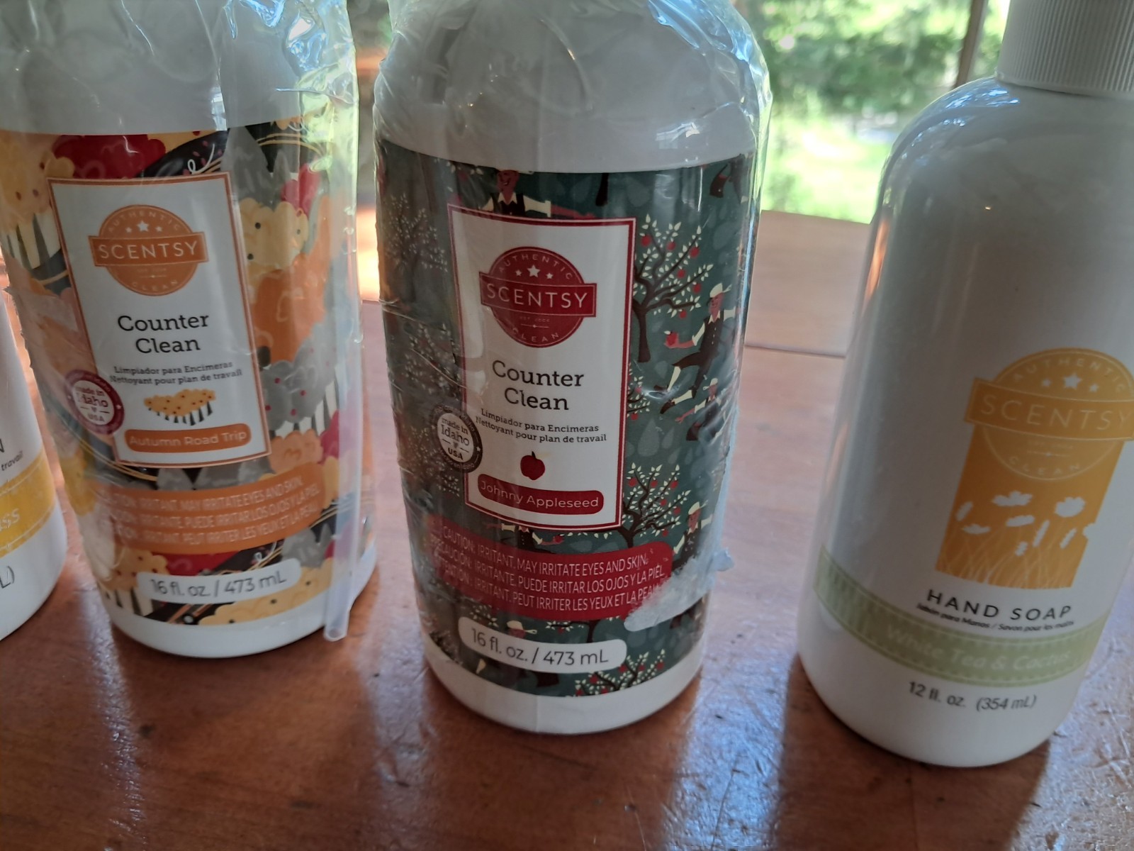 Sealed Scentsy Counter Cleanx4 Lemongrass 16 Fl Oz Cactus Apple + 1 Hand Soap