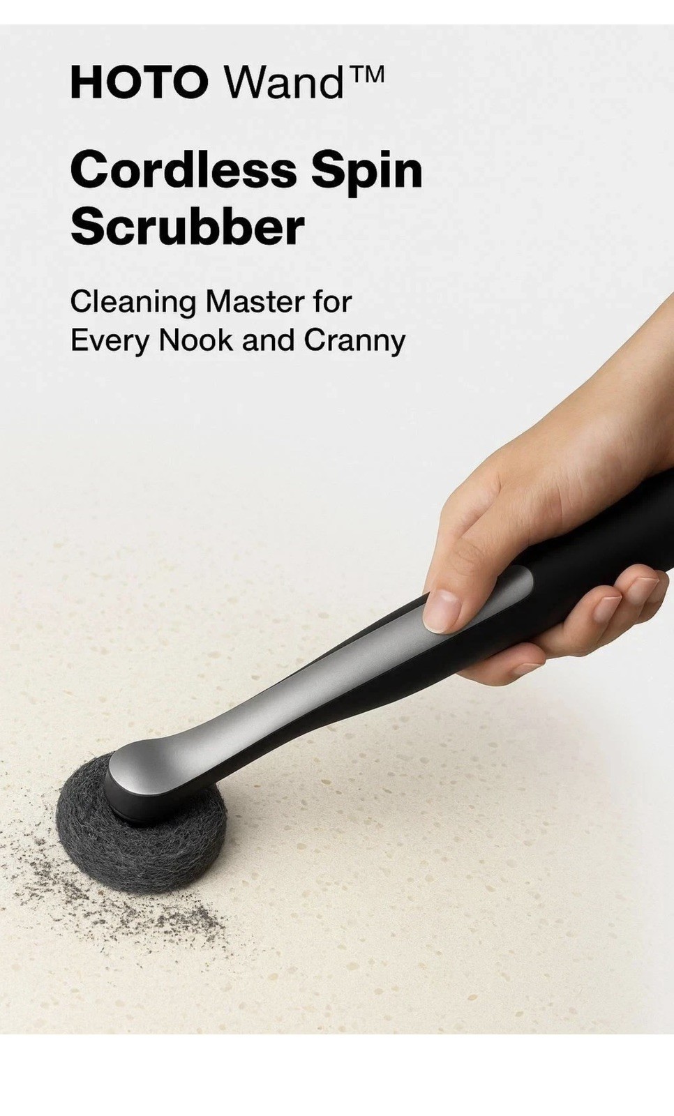 Hoto Wand Cordless Spin Scrubber NEW IN BOX