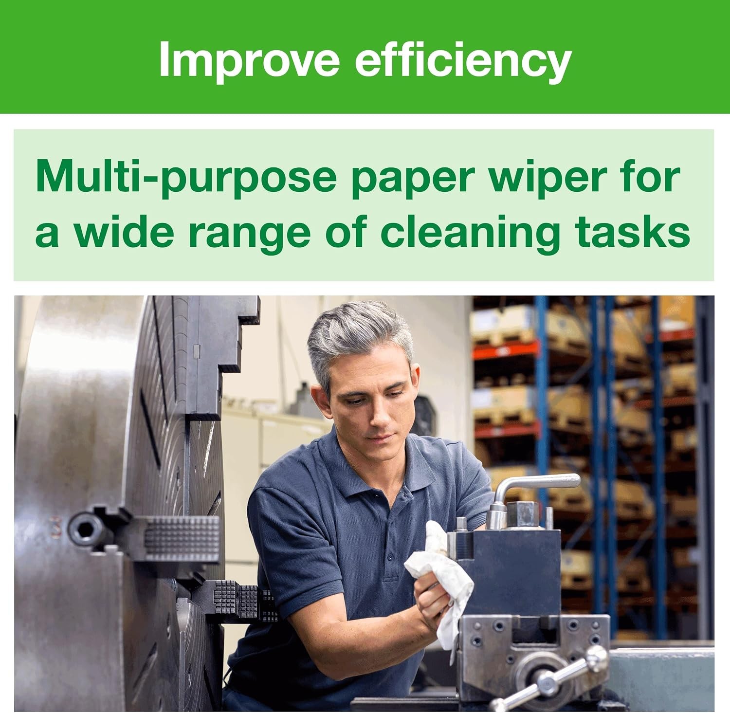 Basic Paper Wiper White Pop-up Box 18 x 110 Sheets 192125A