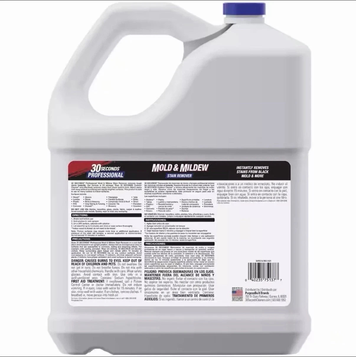 30 Seconds 2.5 gal Professional Outdoor Cleaner Mold and Mildew Stain Remover