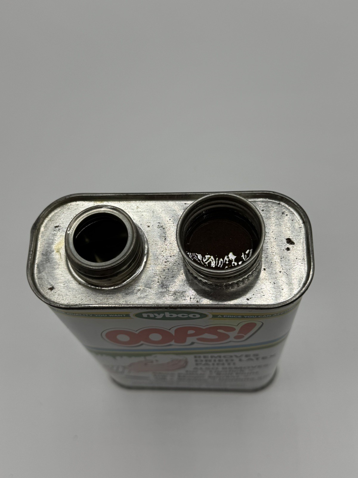 Oops! Remover Tin Can DISCONTINUED! Original Formula! 1 Pint 90% Full!