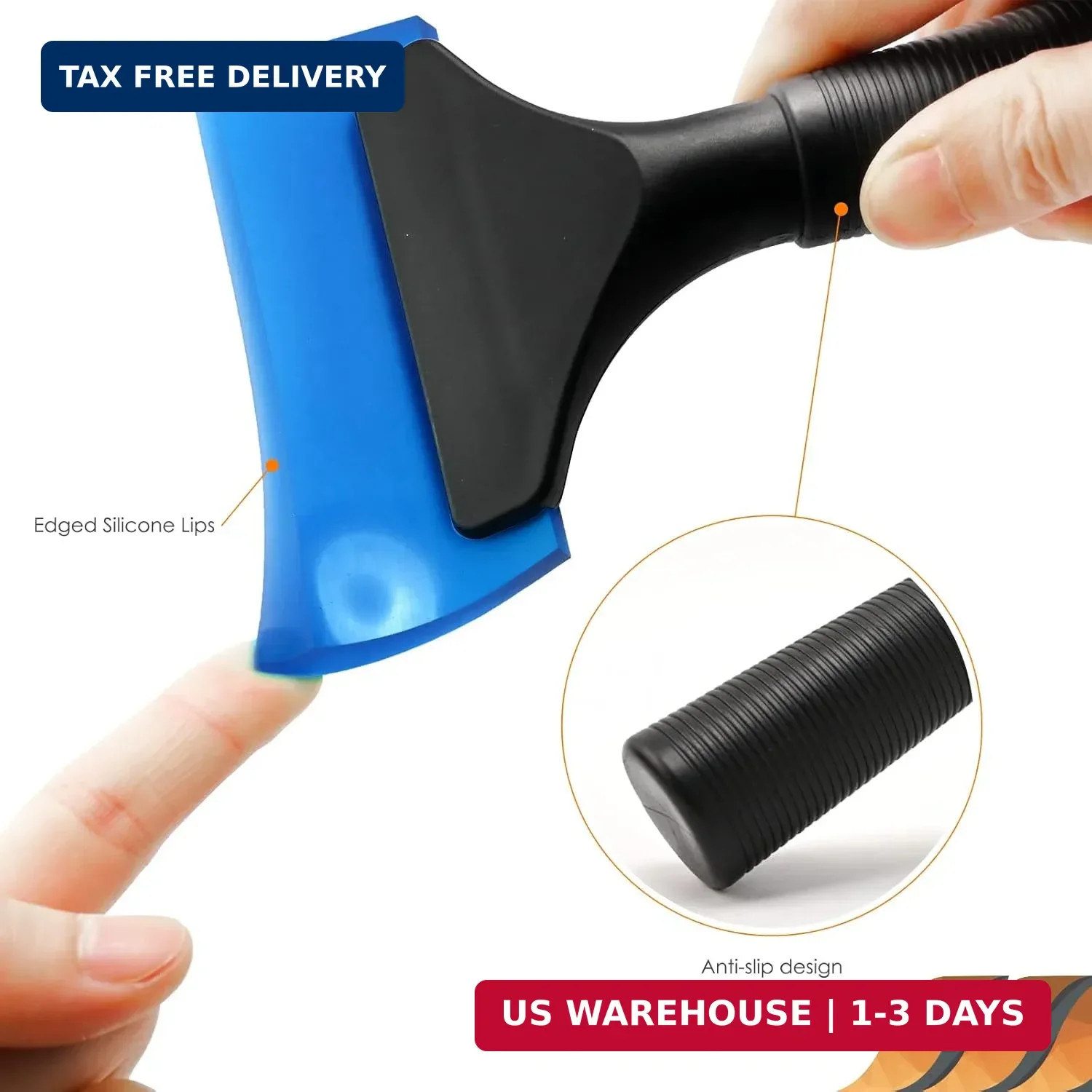 EHDIS Small Squeegee 5 inch Rubber Window Tint Windshield Scraper for Car,Glass,
