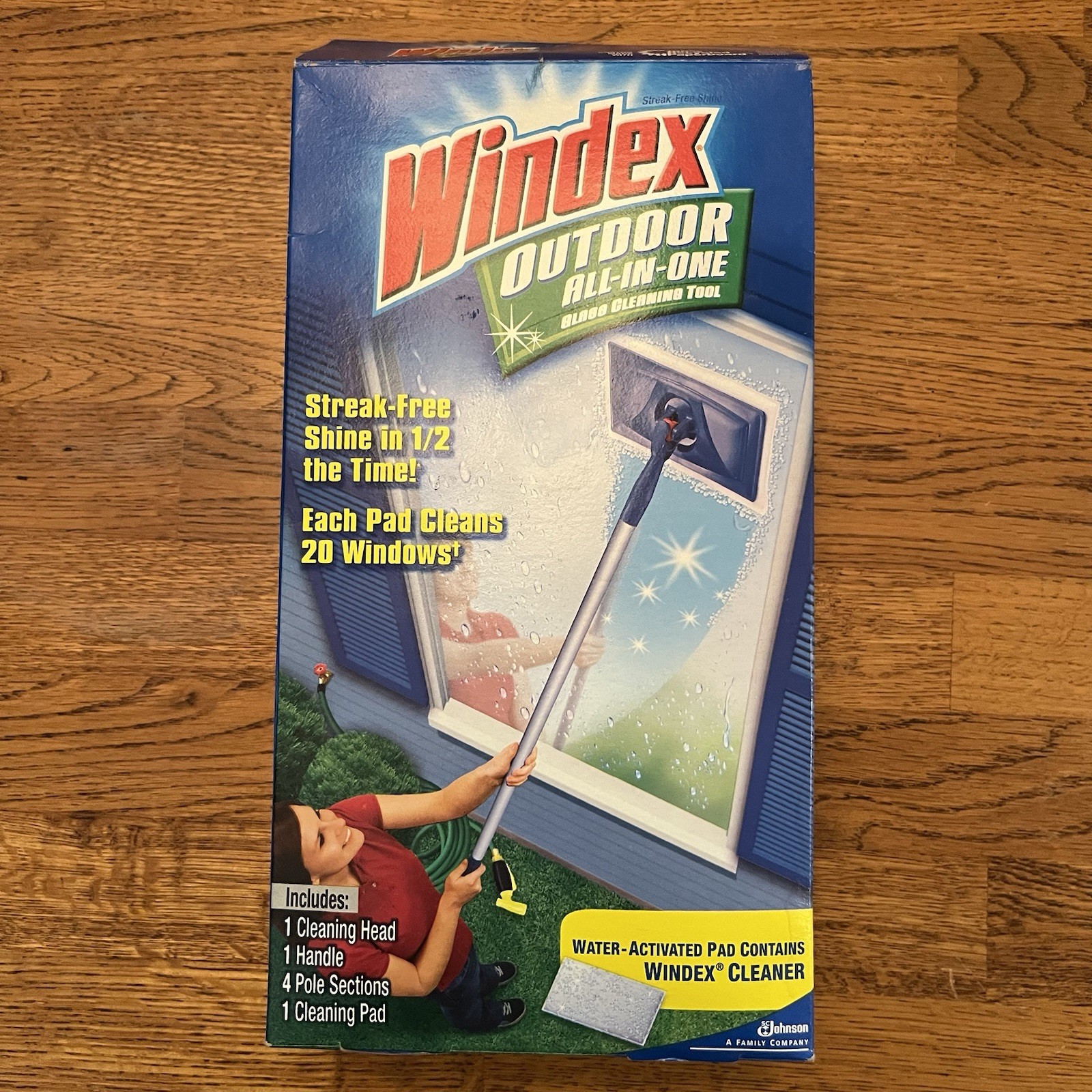 Windex Outdoor All In One Glass & Window Cleaner Tool Starter Kit Box Open Box