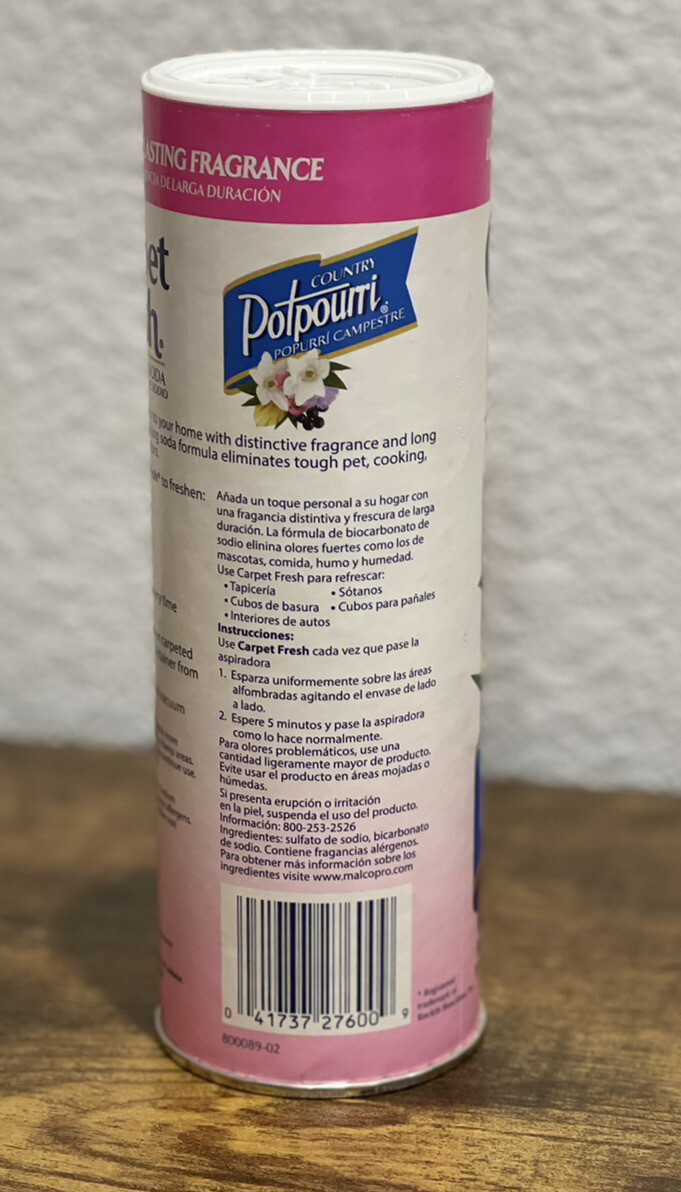 Carpet Fresh Country Potpourri Scent Carpet Odor Eliminator 14 oz. Powder