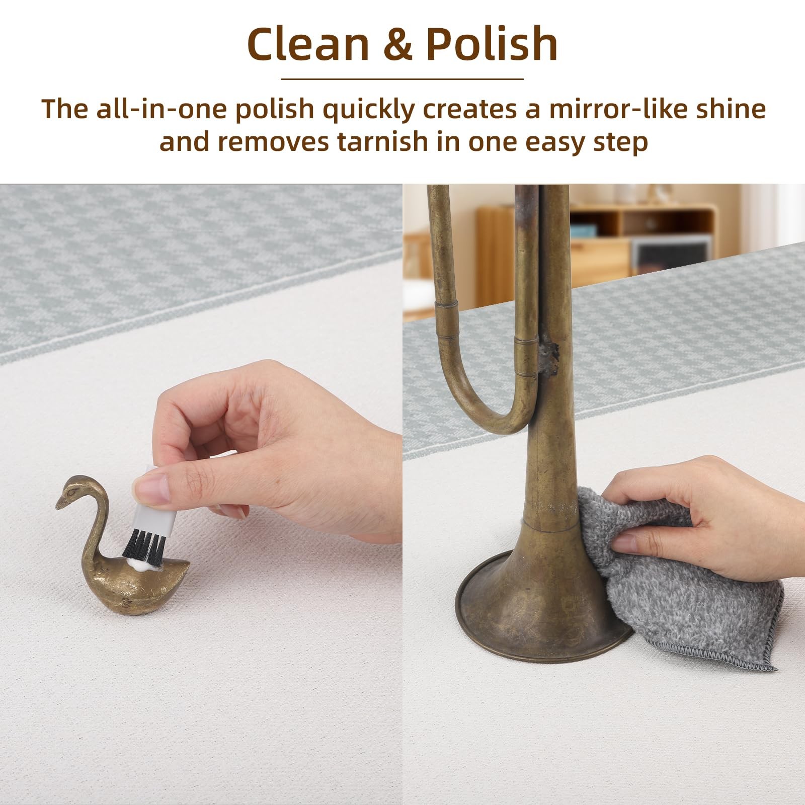 Brass Polish Copper Cleaner Cream:13oz Polishing Metal Tarnish Remover Cleani…
