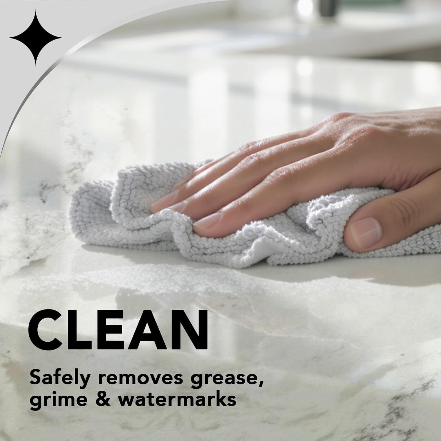 Quartz Countertop Cleaner and Polish 2 Pack w/Micro Towel Clean and Shine You…