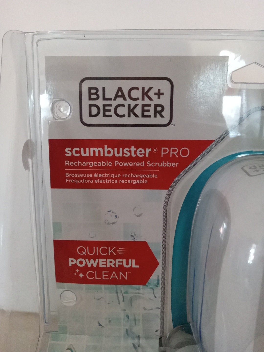 Black & Decker Scumbuster Pro Rechargeable Powered Scrubber Pro BHPC210 NEW