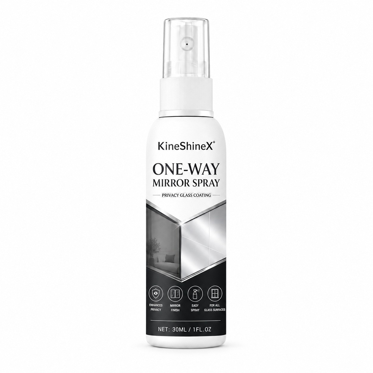 Infrared Blocking Spray, Reflective Window Sprays One-Way Mirror Privacy Shield