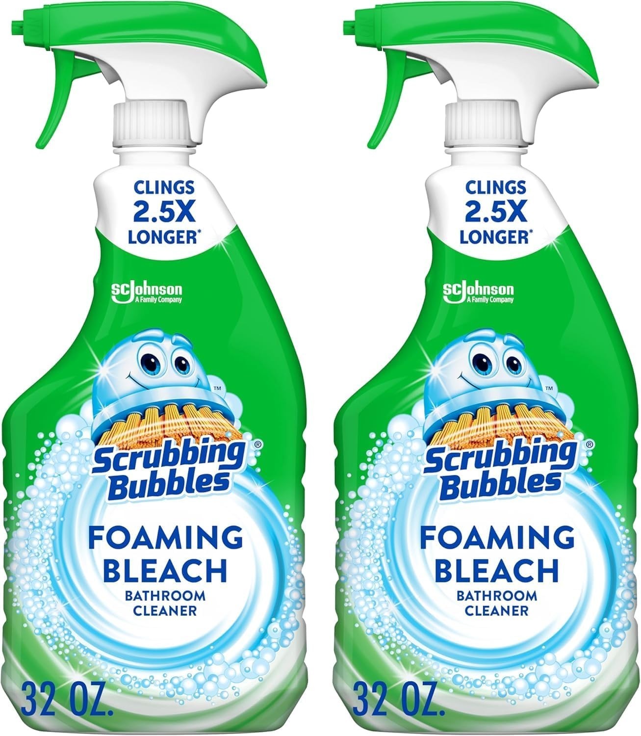 Scrubbing Bubbles Foaming Bleach Bathroom Cleaner, Spray32 Ounce (Pack of 2)