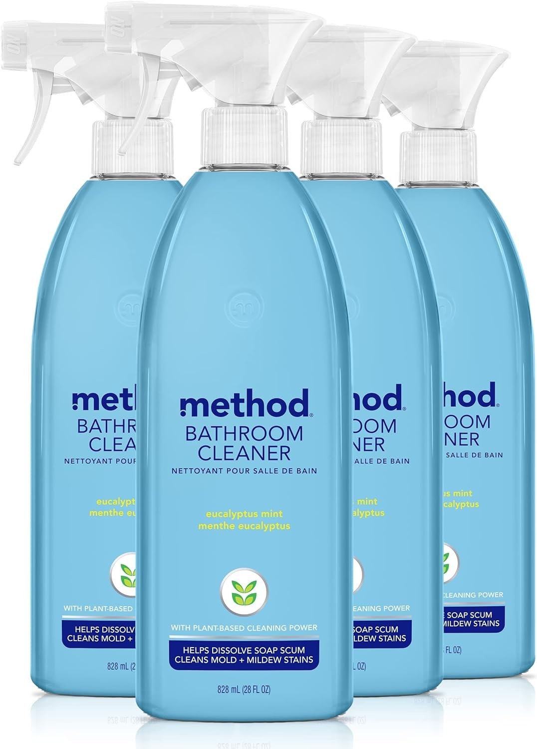 Biodegradable Bathroom Cleaner – 28 Fl Oz Eucalyptus Mint, Eco-Conscious Power