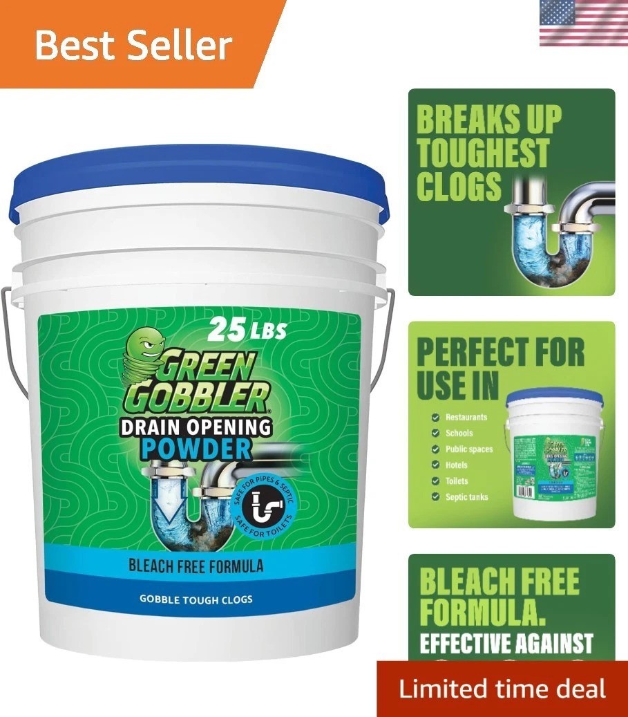 Eco-Friendly Clog Remover for Drains & Sewers | 400 Ounce Satisfaction Guarantee