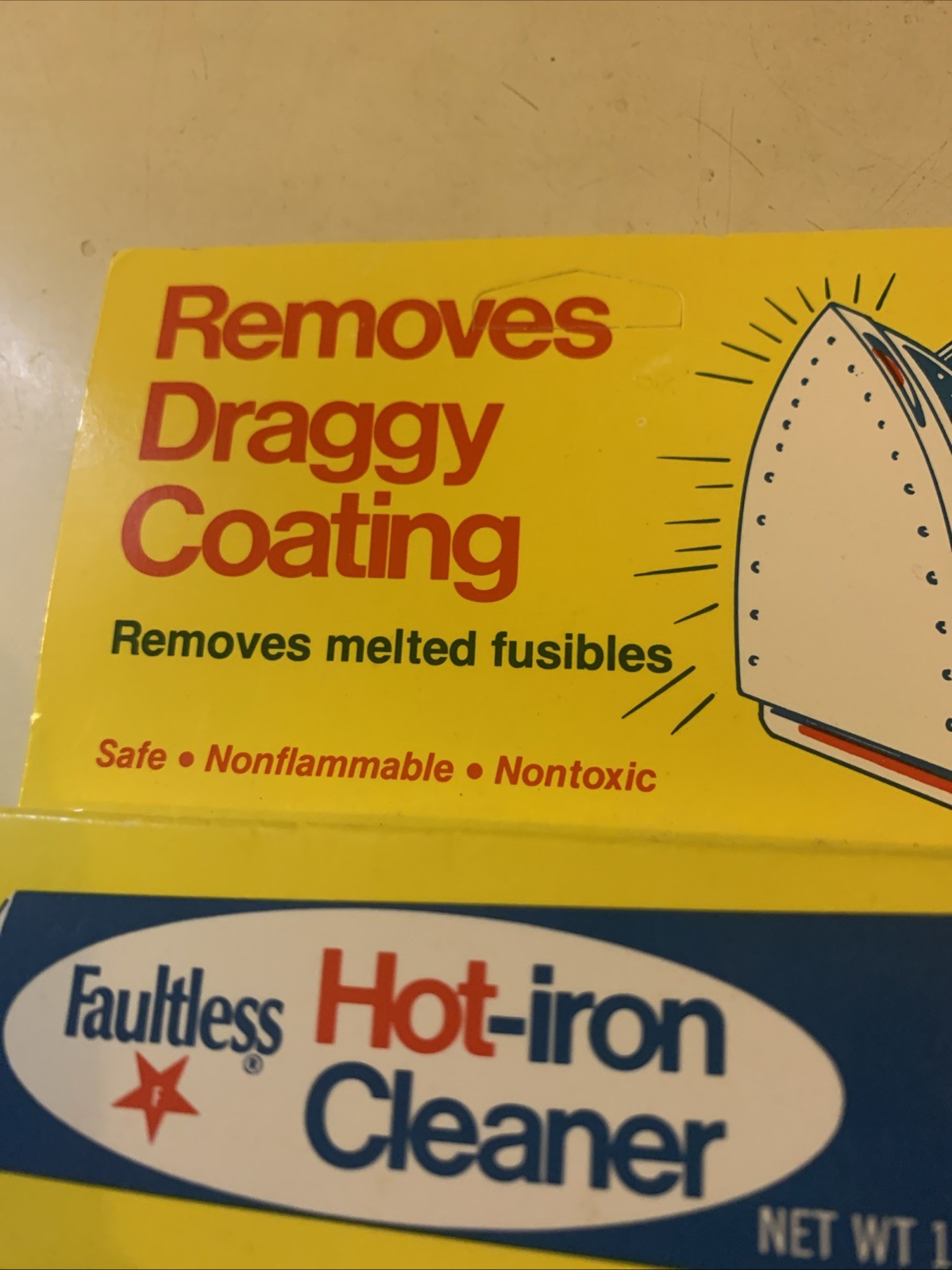 Faultless Starch Hot Iron Cleaner 1oz 28 Grams Removes Draggy Coating Made in US