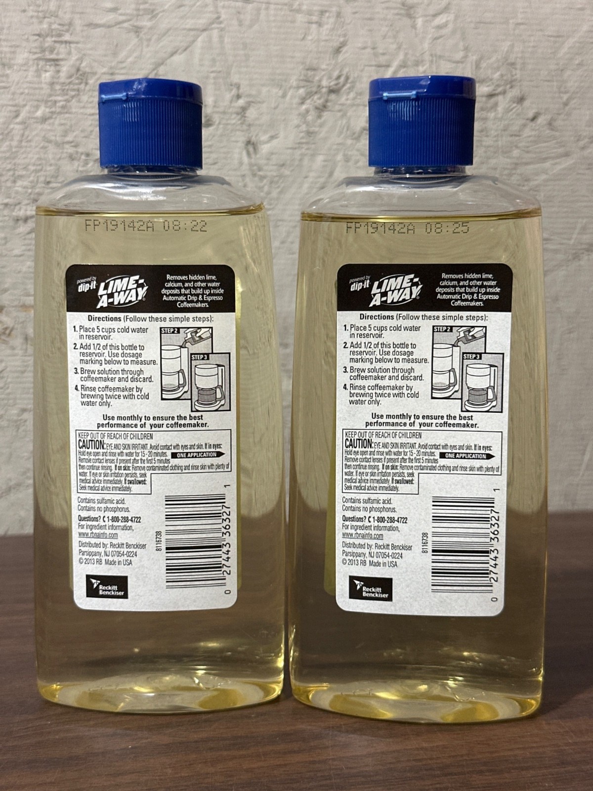 2x- Dip-It Lime-A-Way Coffeemaker Descaler & Cleaner 7 Fl Oz