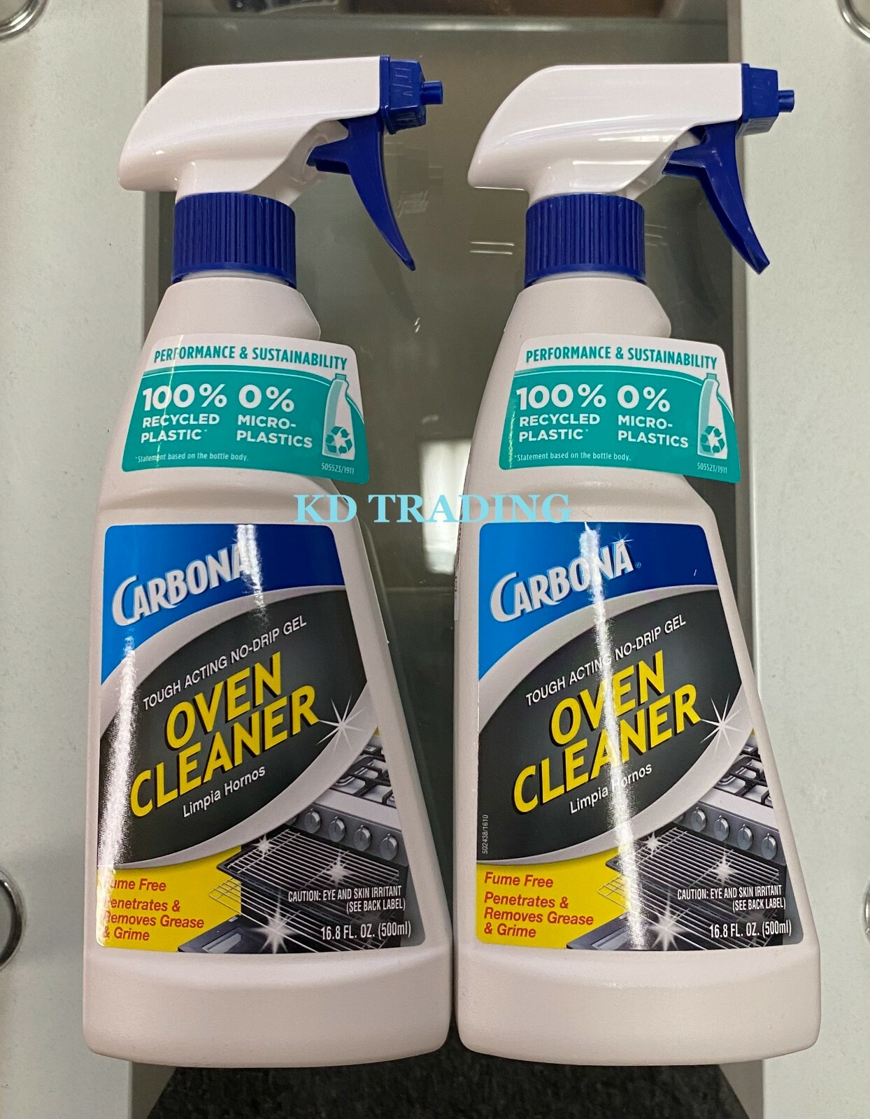 (2-Pk) CARBONA OVEN GRILL CLEANER FUME-FREE Tough Acting Grease Grime Remover