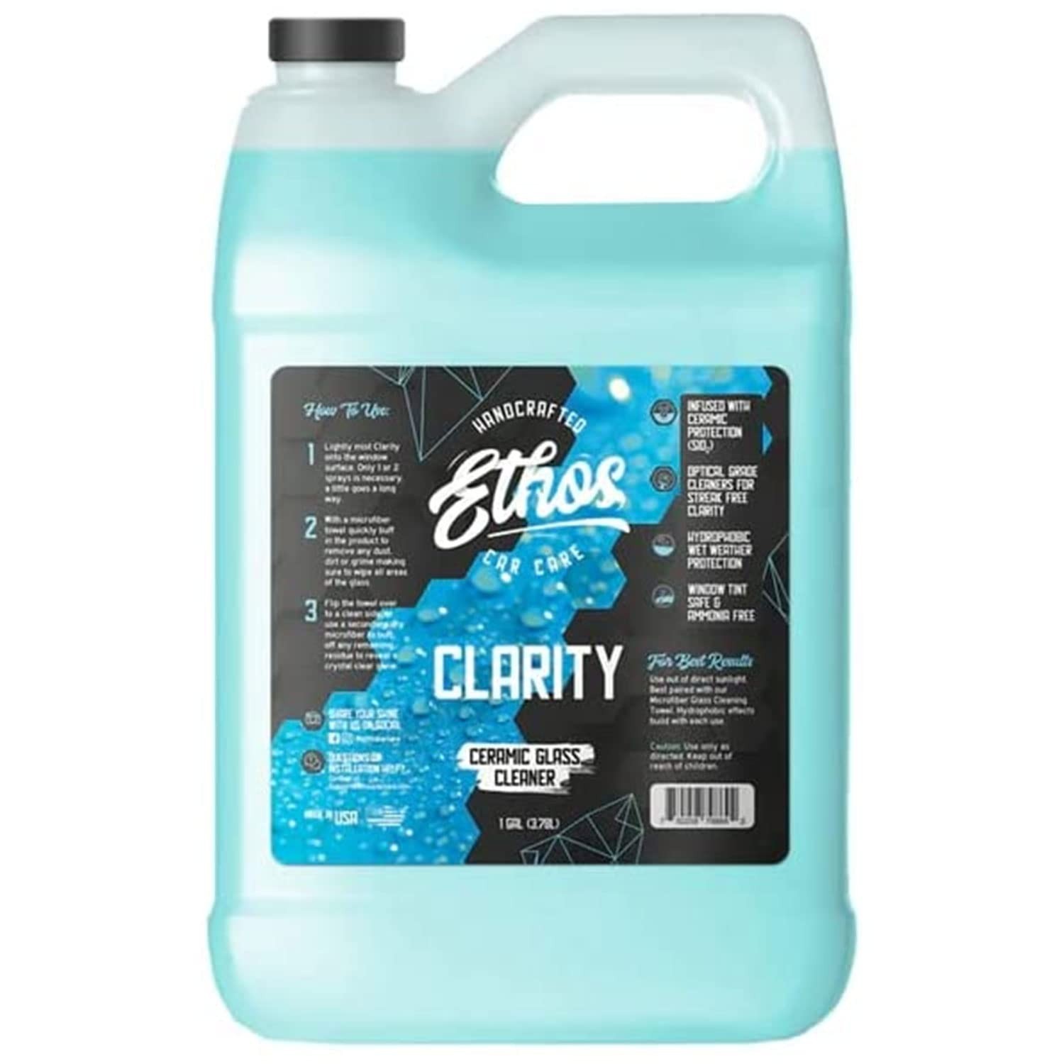 Ceramic Glass Cleaner & Windshield Water Repellent | Streak-Free Auto Glass Care