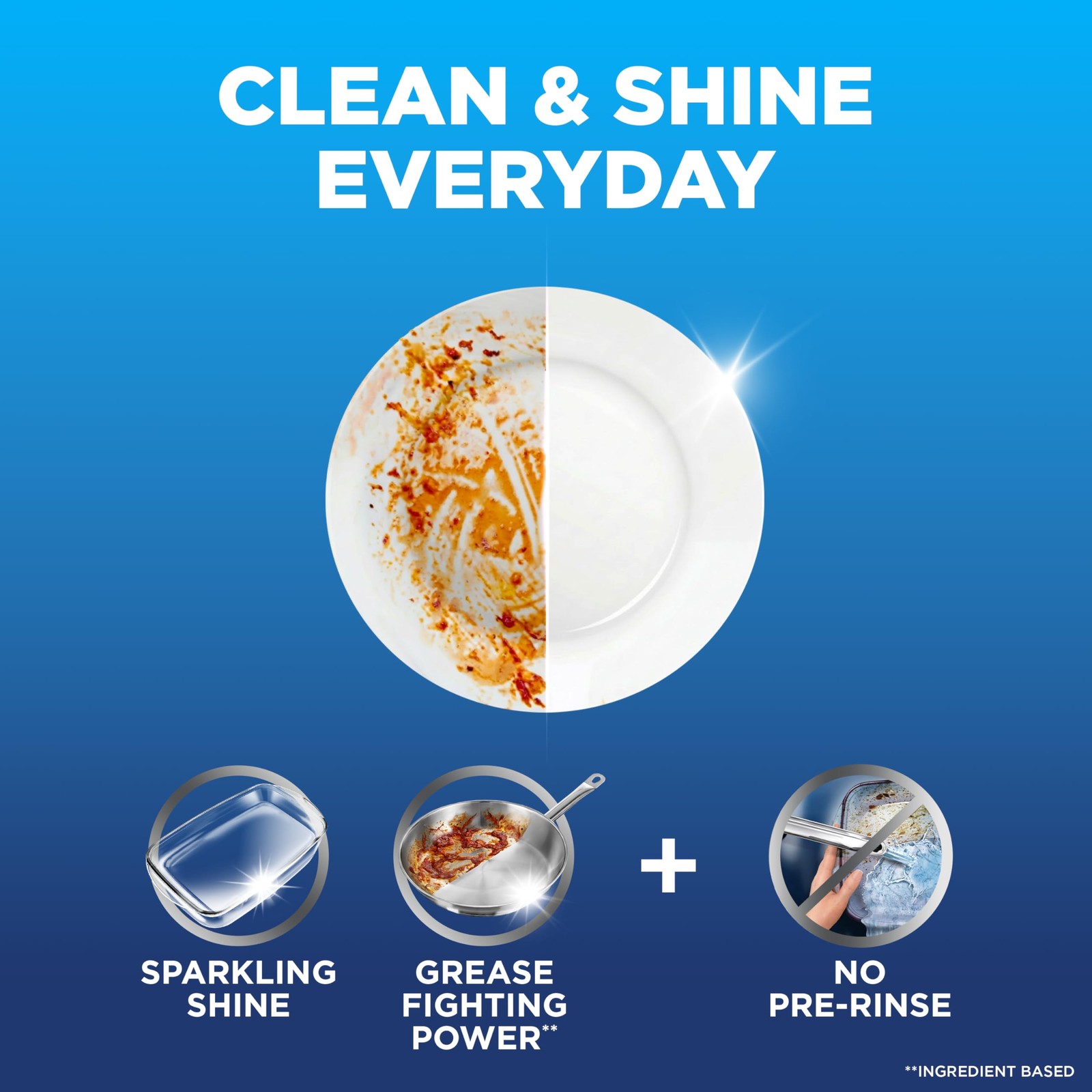 Finish Classic Dishwasher Pods, No Pre-Rinse Dishwasher Detergent Soap