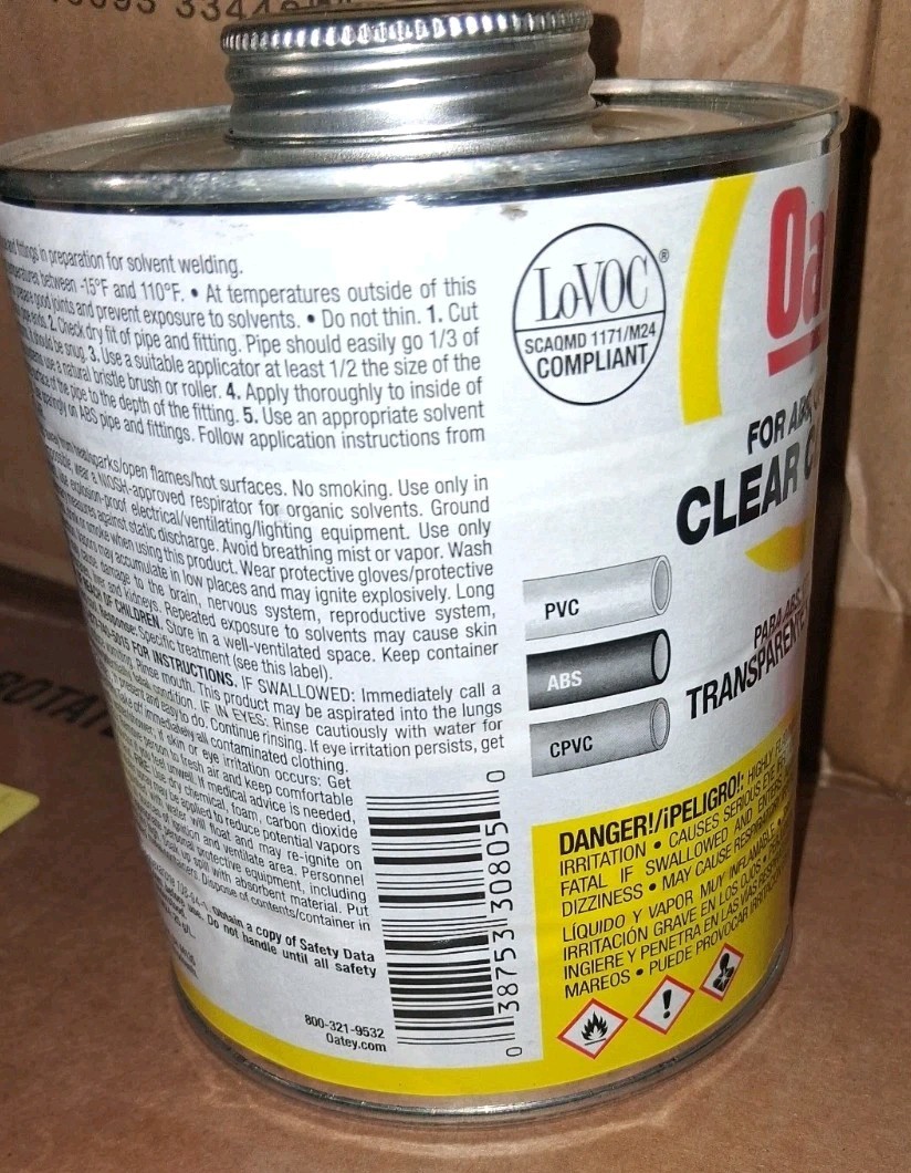 OATEY 30805 Clear Cleaner 32 fl oz