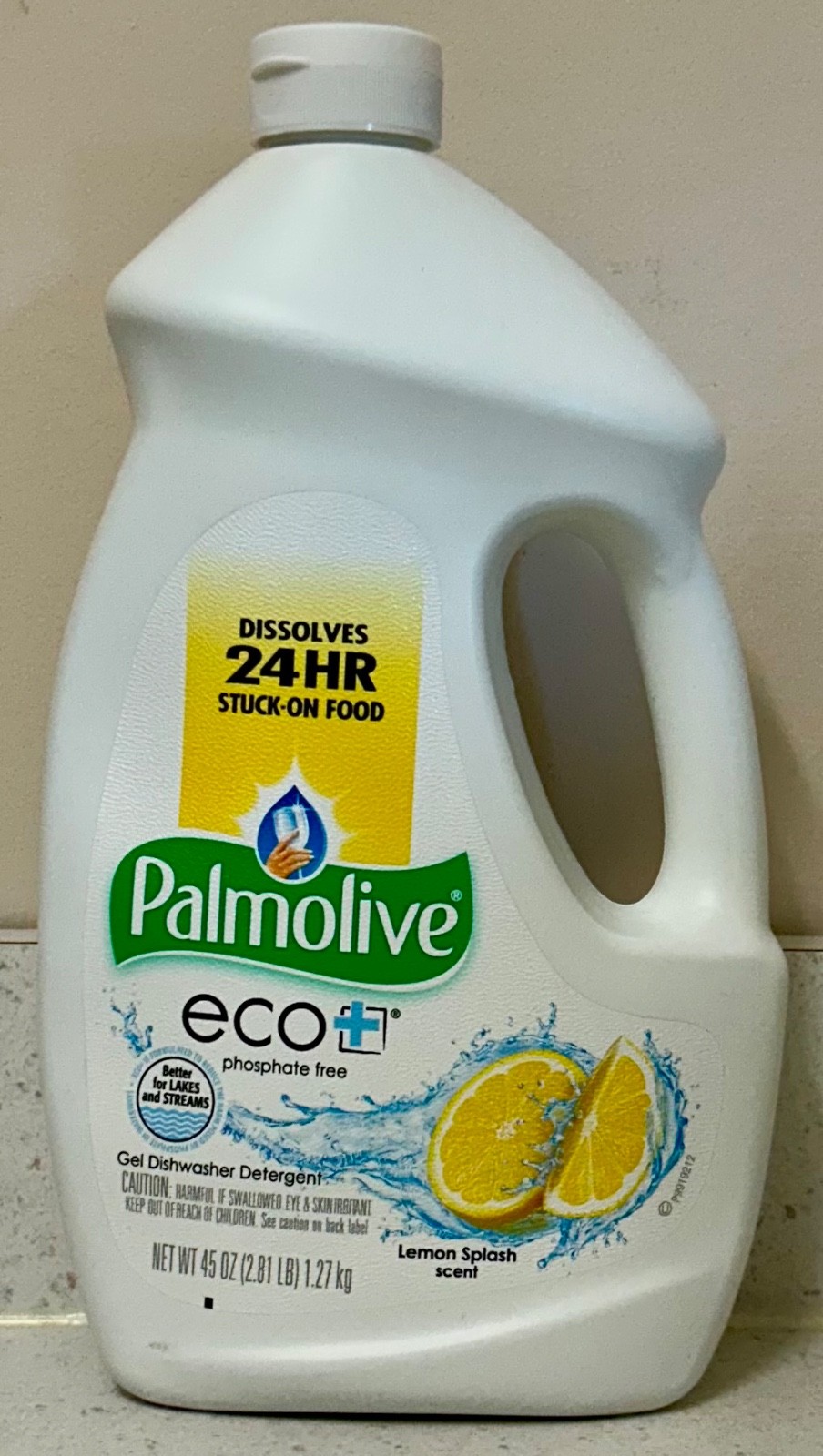 Palmolive Eco Dishwasher Detergent Gel Lemon Splash 45 oz Soap