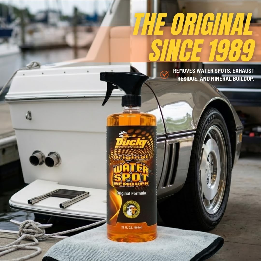 Water Spot Remover Spray for Boat, Car, Motorcycle & RV – 32 oz Exterior Detail