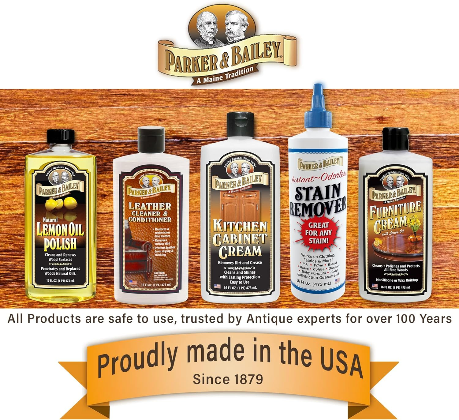 Parker and Bailey Kitchen Cabinet Cream-Wood Cleaner-Grease Remover 16 Oz (1)