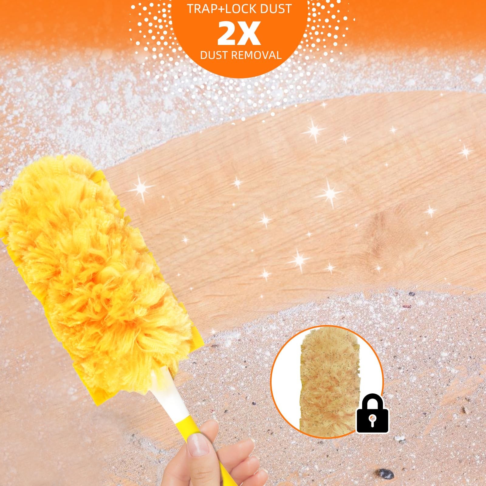 30 Pack 360 Dusters Refills for Swiffer Dusters, Unscented Heavy Duty Duster Kit