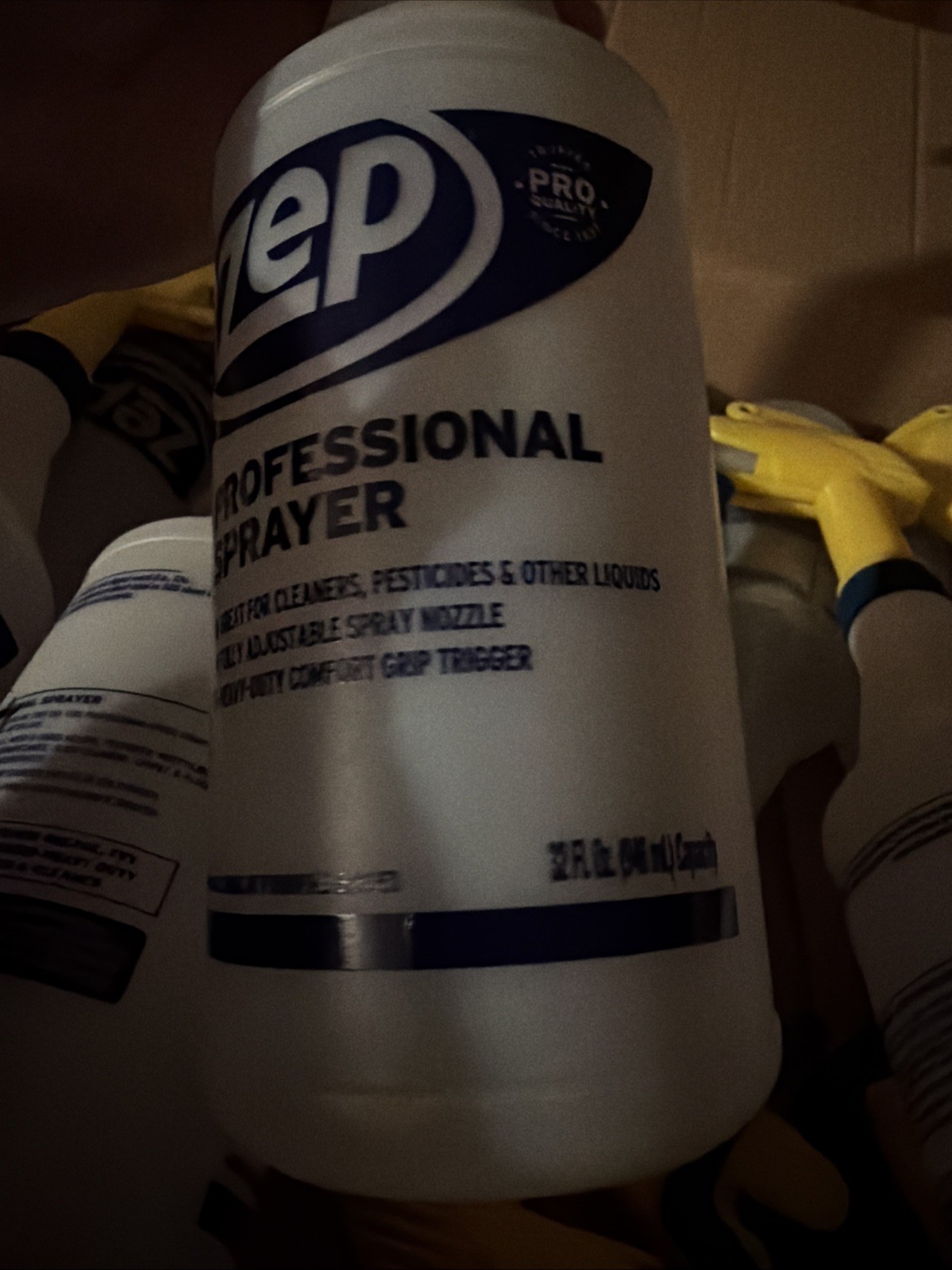 12x lot Old style zep spray bottle, dark blue trigger 2020