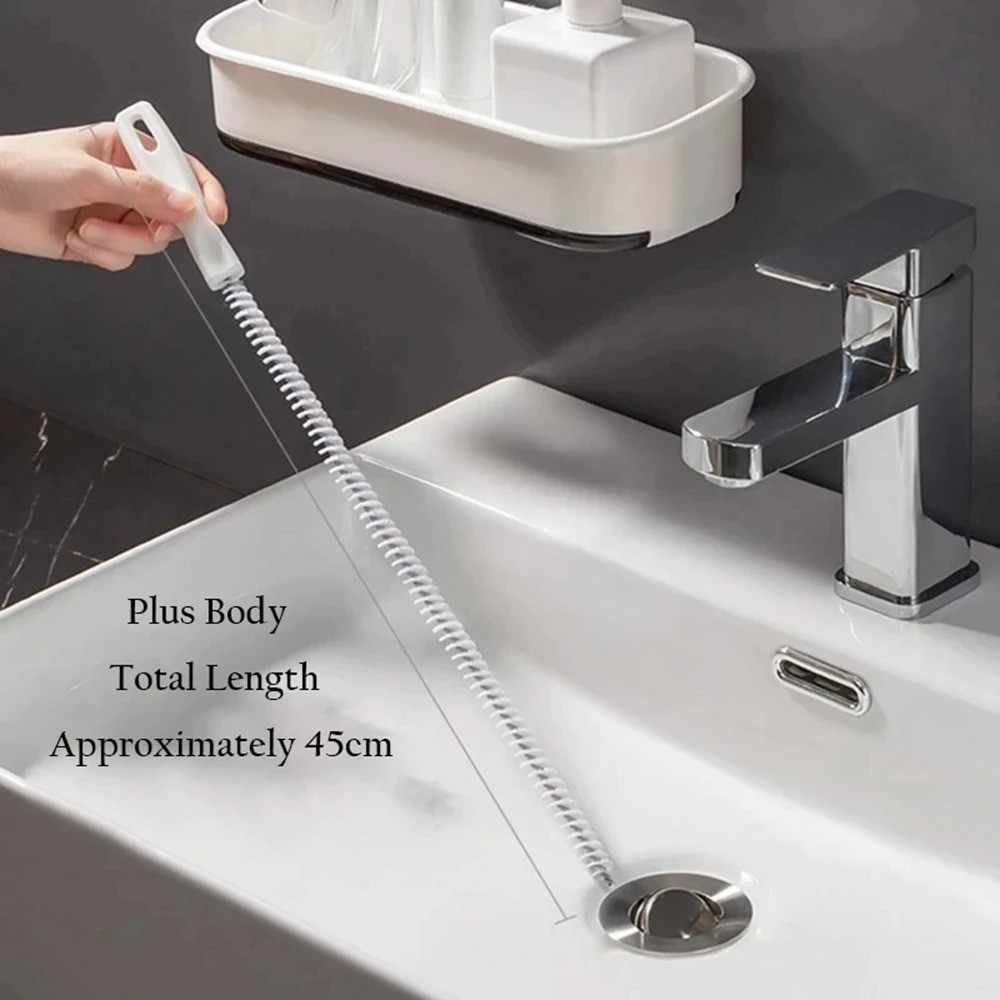 Flexible Drain Cleaner Brush Sink Sewer Hair Clog Remover Bathroom Tool