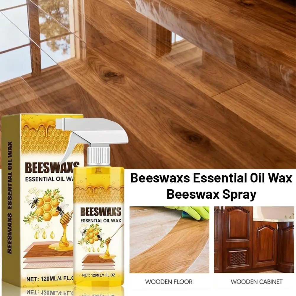 Beeswax Spray Essential Oil Wax,Multi-Purpose Furniture Polish,Wood Care Spray