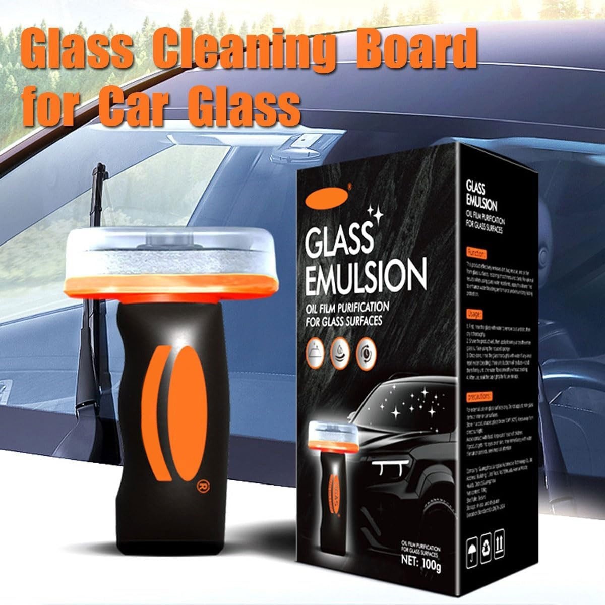 Glass Guard Cleaner, Car Window Glass Oil Film Remover Windshield Glass Cleaner