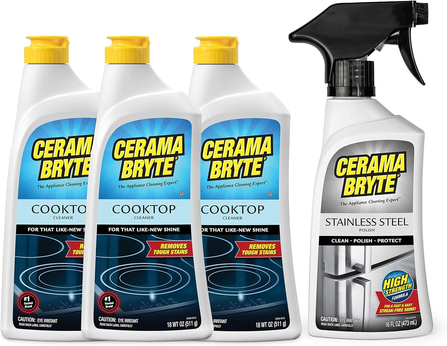 Stainless Steel Appliance Cleaner & Removes Tough Stains Cooktop and Stove Top C