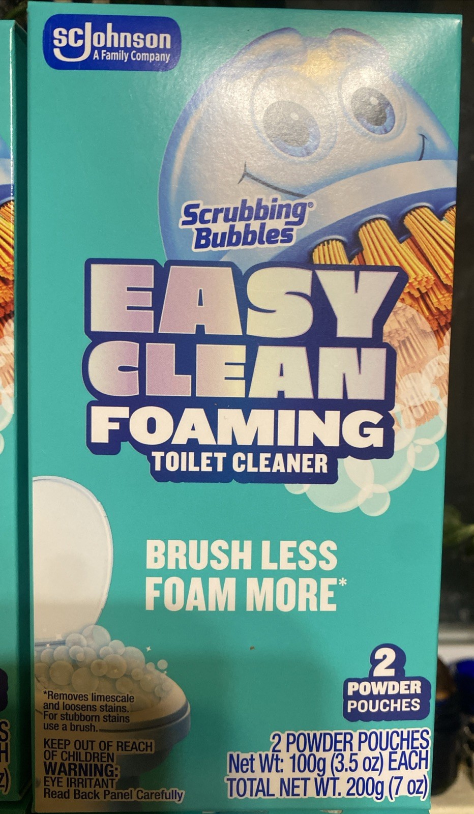 4 Boxes = 8 Easy Clean Foaming Toilet Bowl Cleaner, Easy Drop in Powder Pouches