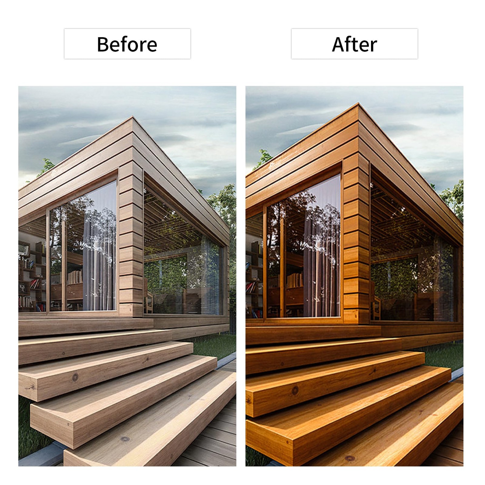8oz 100% Pure Tung Oil: Food Grade, Waterproof Wood Finish for Indoors & Out