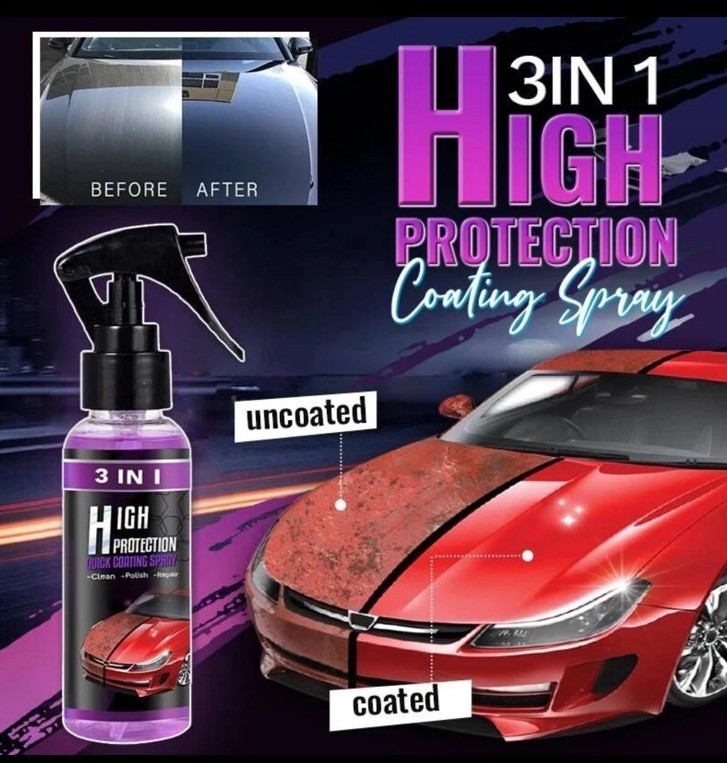 100ML 3 in 1 High Protection Quick Car Coat Ceramic Coating Spray 2 Pack