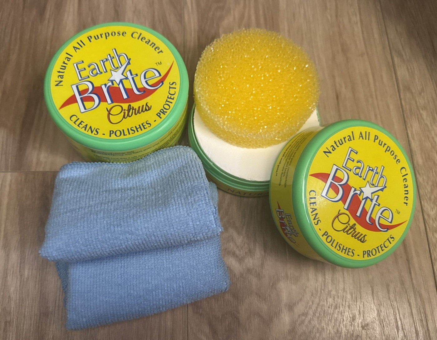 Earth Brite Clay-Based All-Purpose Cleaning Kit-2 Piece 10.5 oz. Citrus New