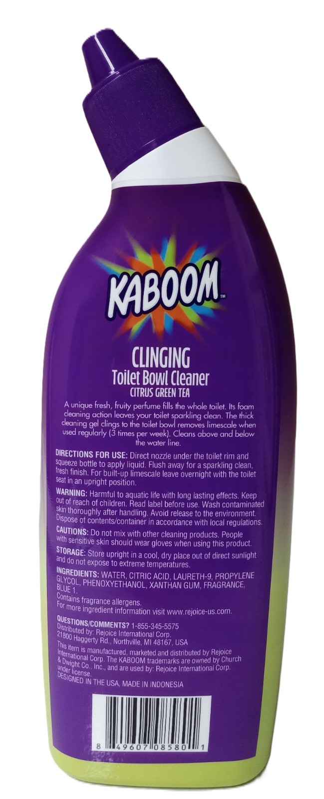 4 Pack- KABOOM Clinging Toilet Bowl Cleaner and Deodorizer 14 Fl. Oz. (Each)
