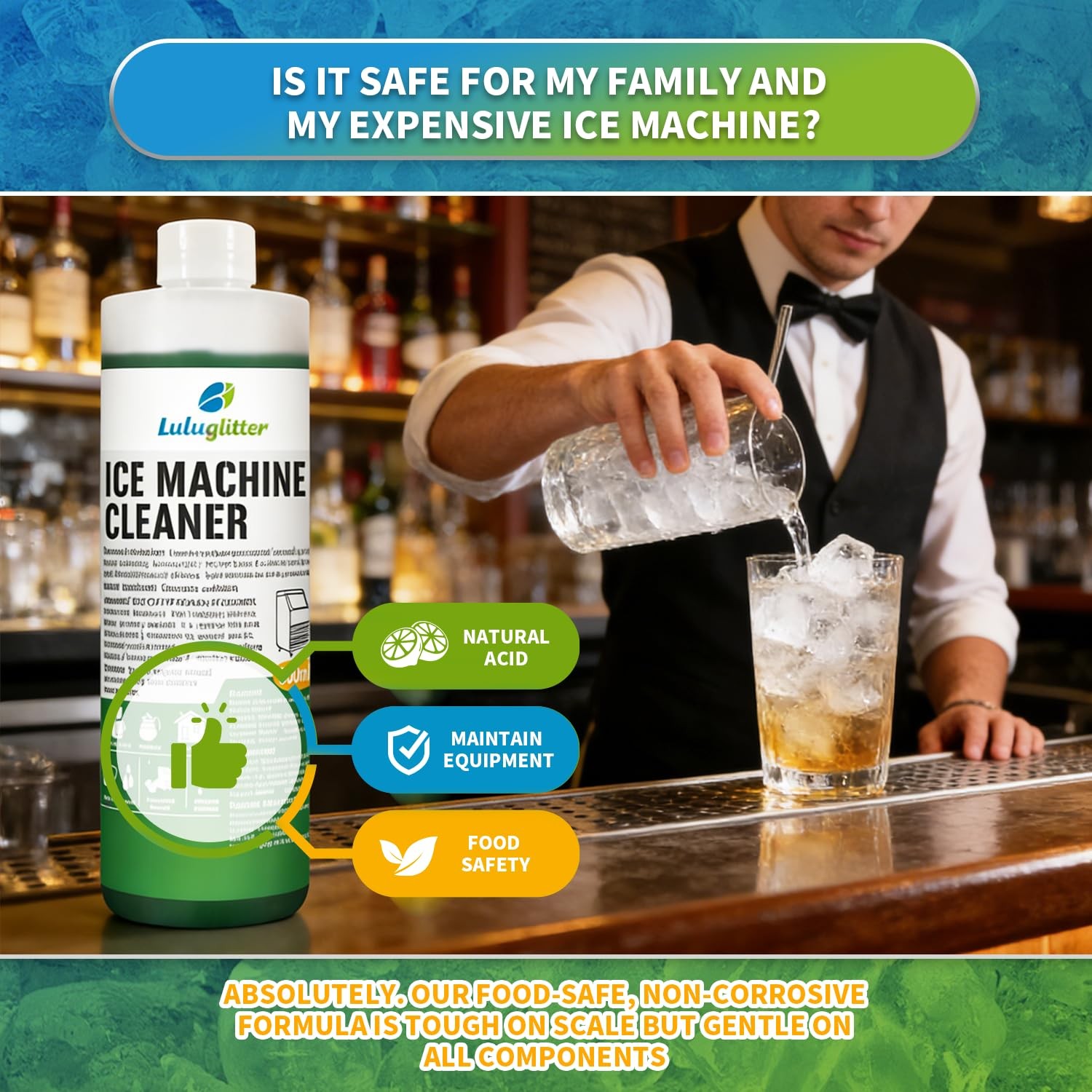 fl oz Ice Machine Cleaner and Descaler Compatible with Major Brands