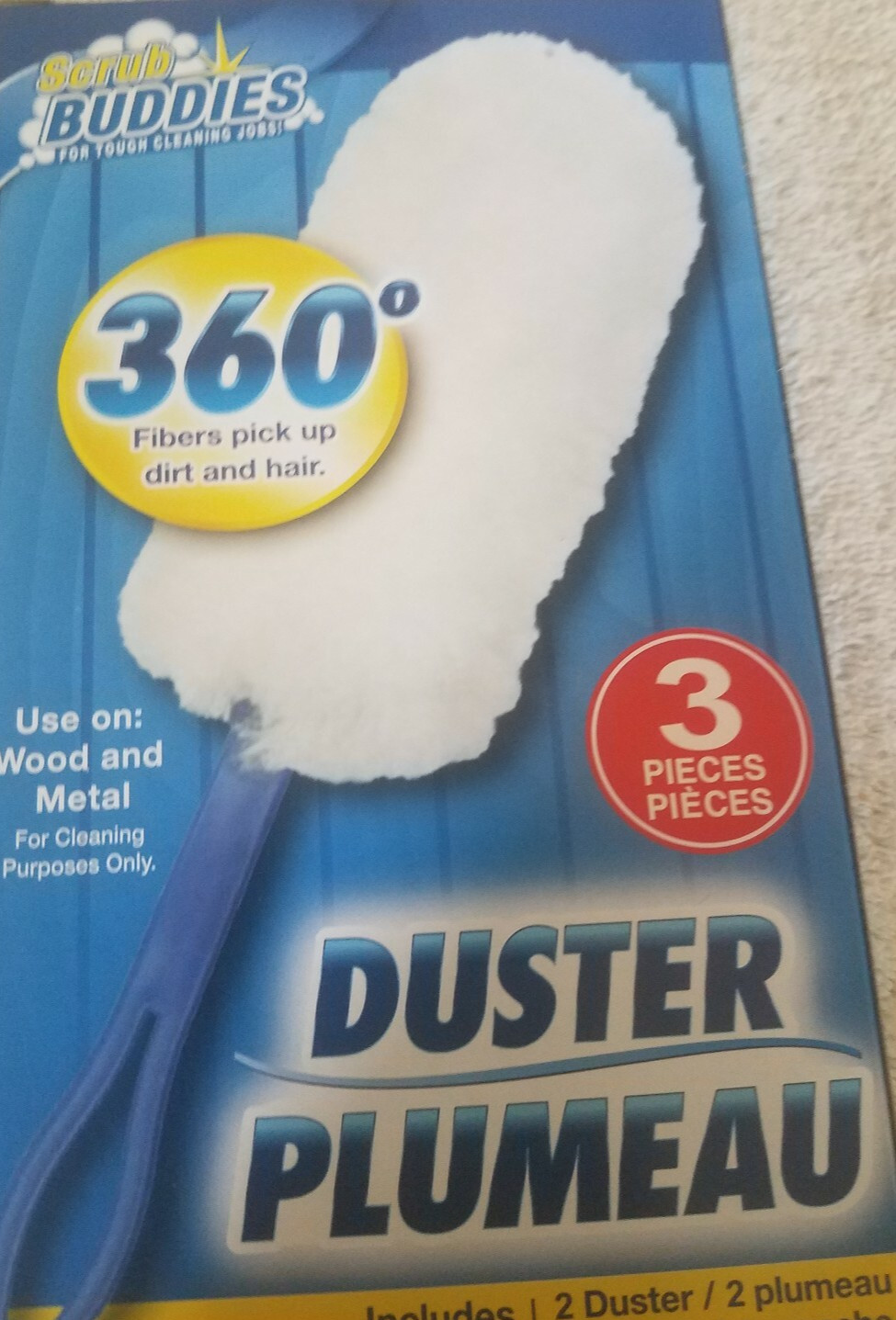 Scrub Buddies 360 Degrees Duster 1pkg Of 3 pieces-Brand New-SHIPS N 24 HOURS