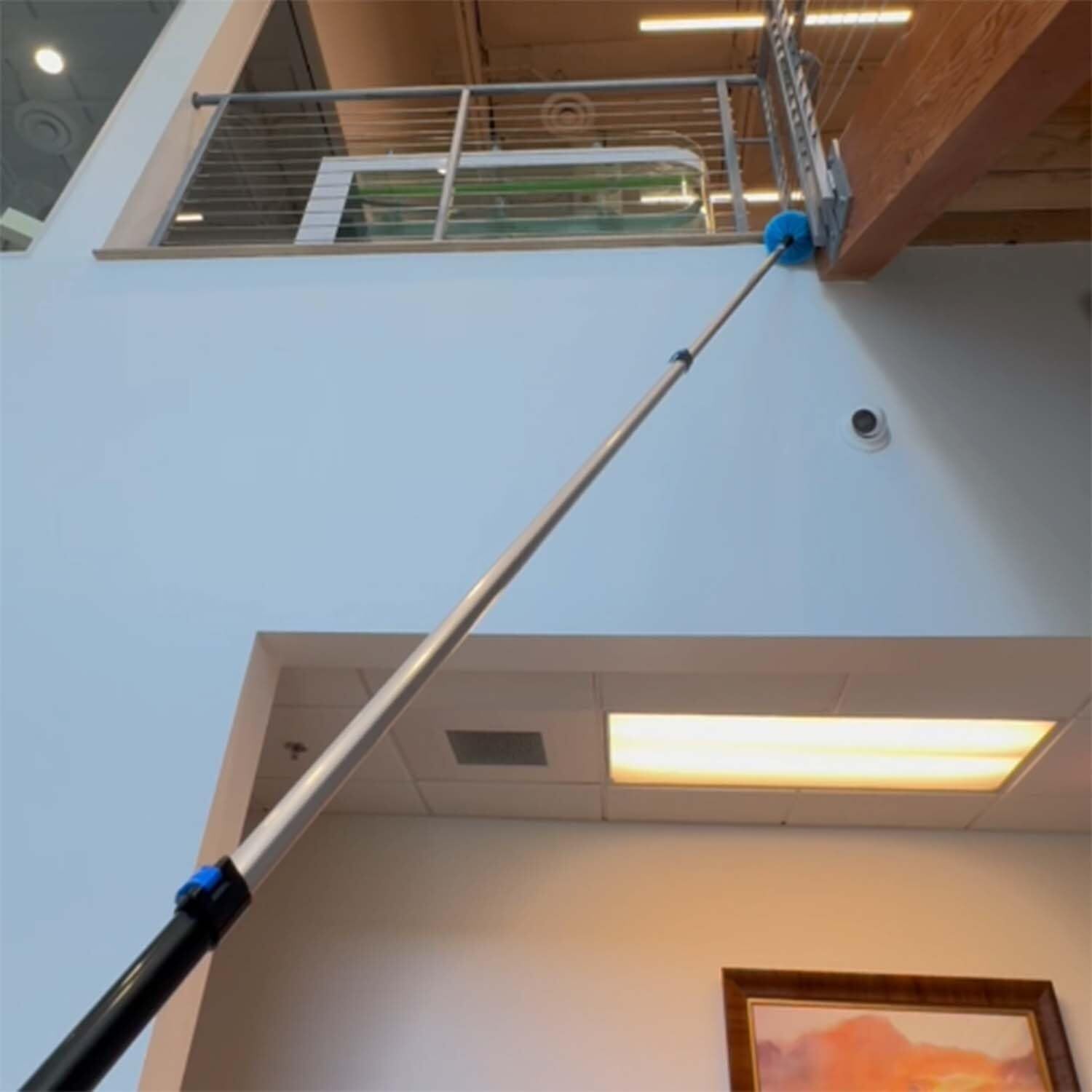 20 Foot High Reach 5to12 Foot Cleaning Duster Kit With Sturdy Lightweight Extens