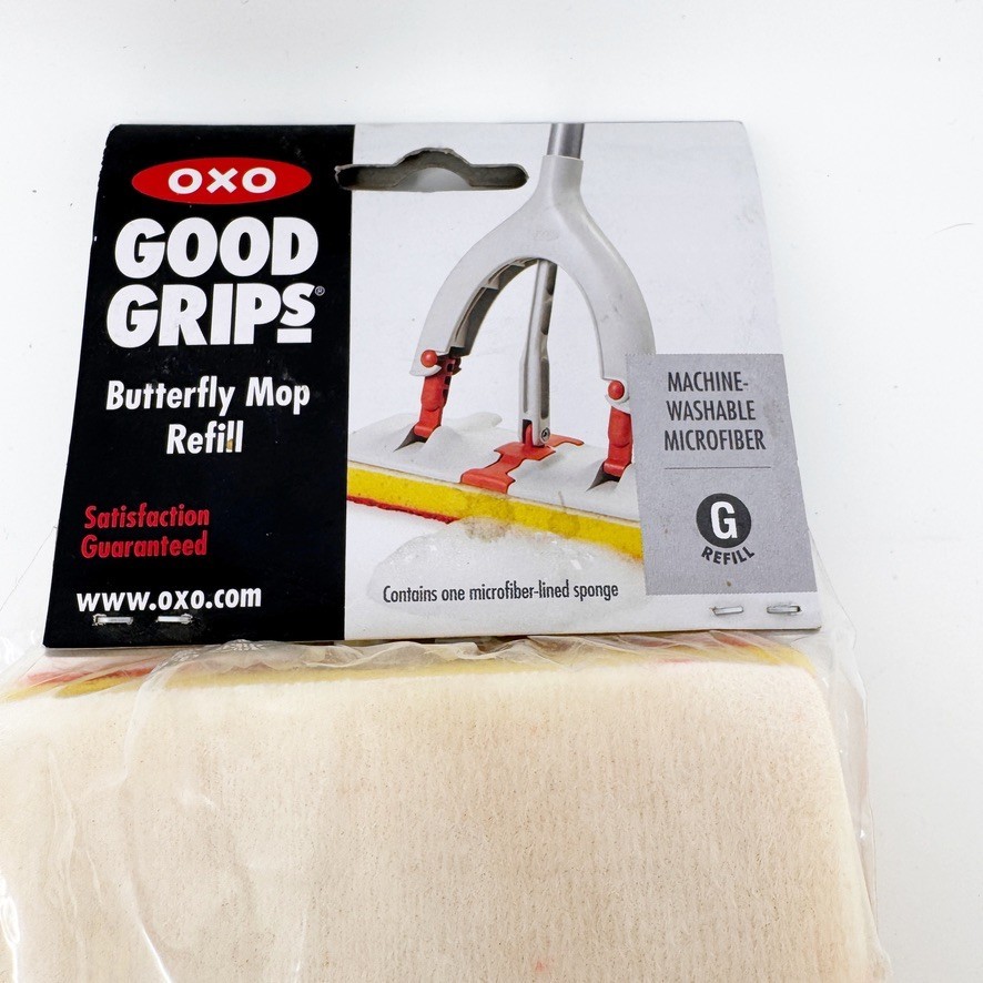 OXO Good Grips Double Sided Flip Mop Refill “G” Machine Washable NEW