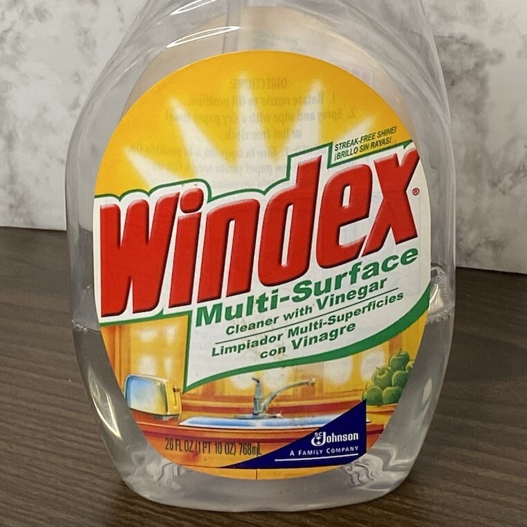 Windex Muli-Surface Cleaner with Vinegar 26 Fl Oz 2003 Bottle Prop 30% Full