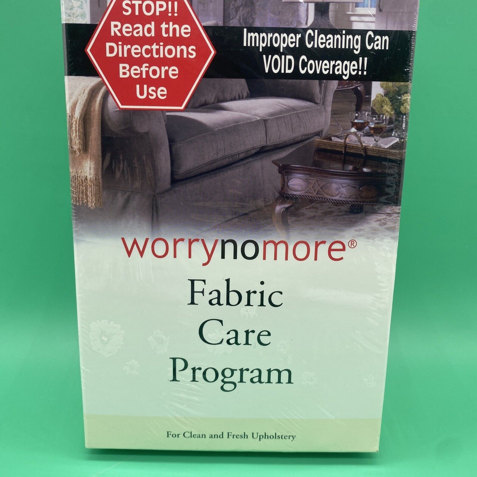 Worry No More Fabric Care Program Clean Fresh Uphostery Cloth New Sealed