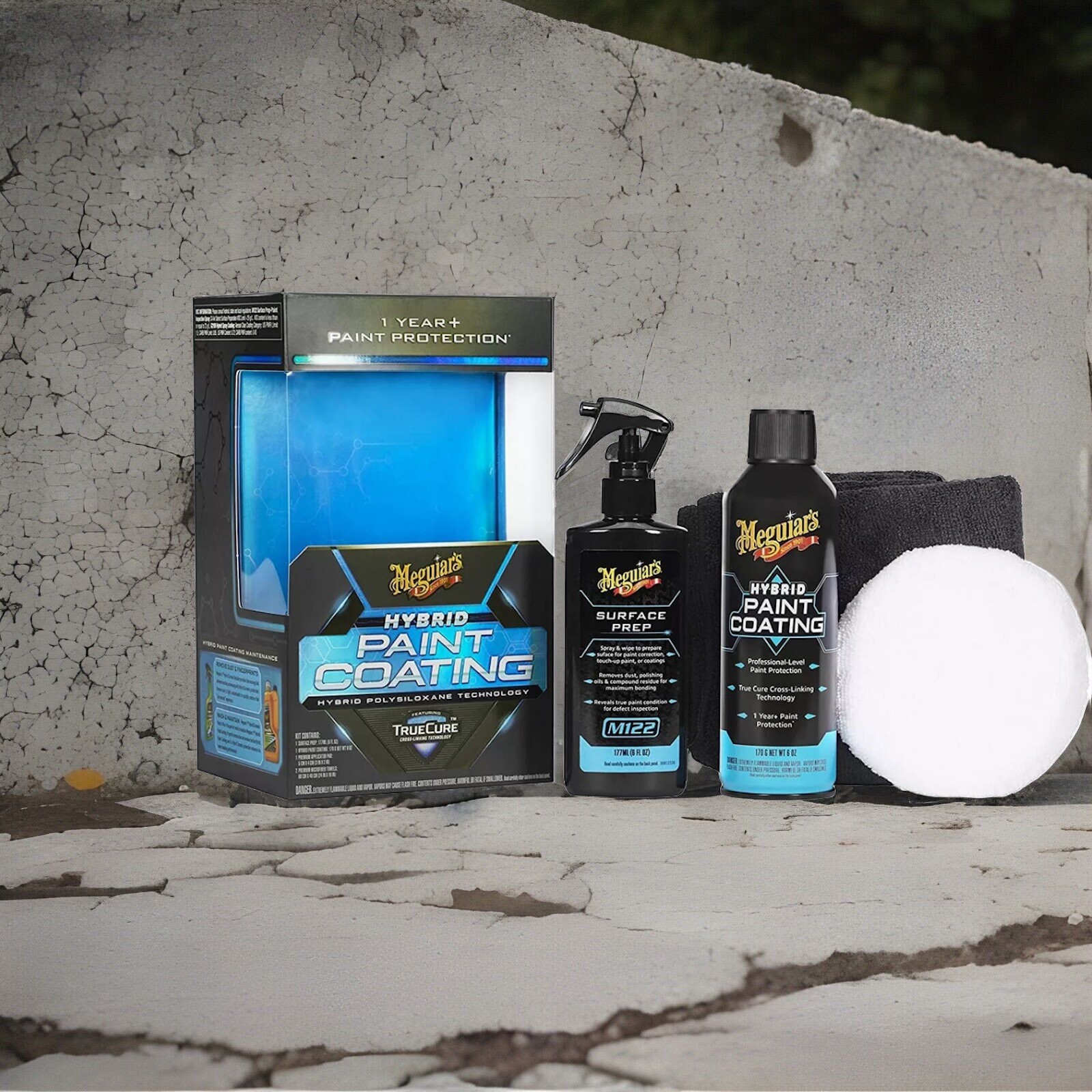 New Authentic Meguiar’s Hybrid Paint Coating Kit Car Vehicle 1 Year Protection