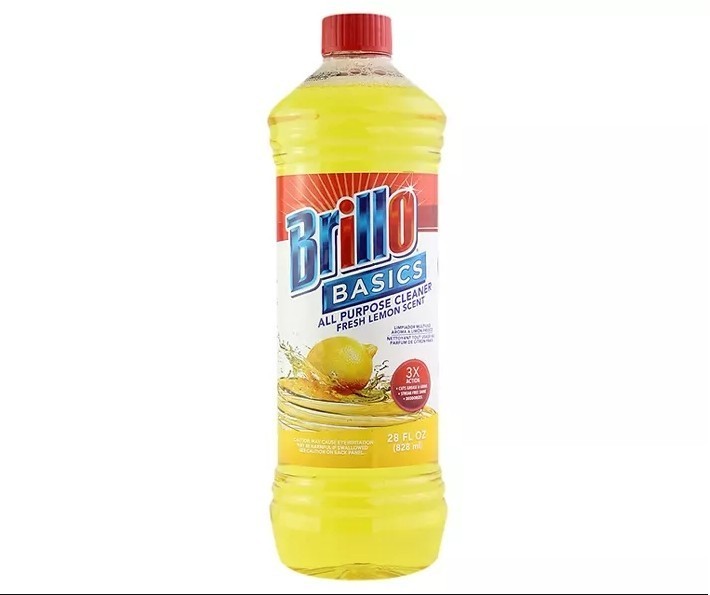 Brillo Basics Lemon Cleaner – 2 Pack (28 fl oz Each) | All Purpose, Fresh Citrus