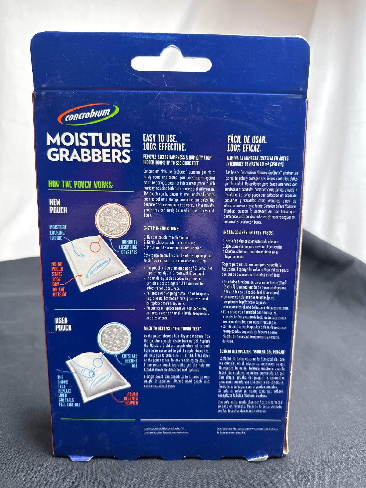 Concrobium Moisture Grabbers Humidity Pouch 9.2 oz New Sealed