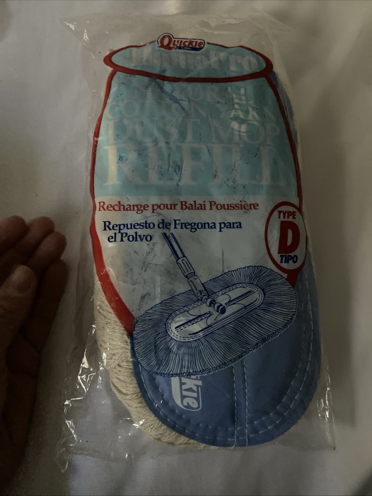 Quickie Home Pro Natural Cotton DUST MOP REFILL 067 065 Type D 0674