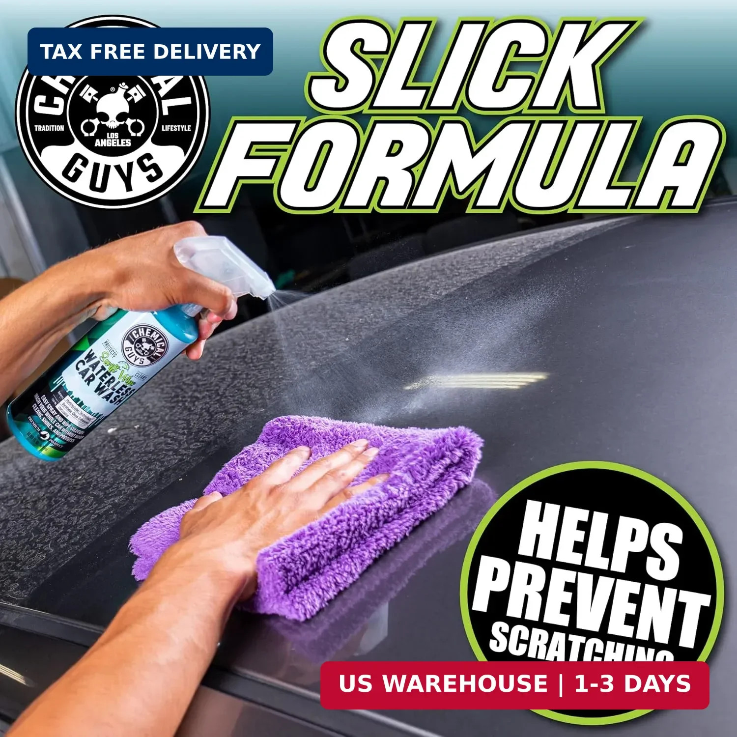 Chemical Guys, Swift Wipe Waterless Car Wash Spray, High Lubrication, 16 oz | Sp