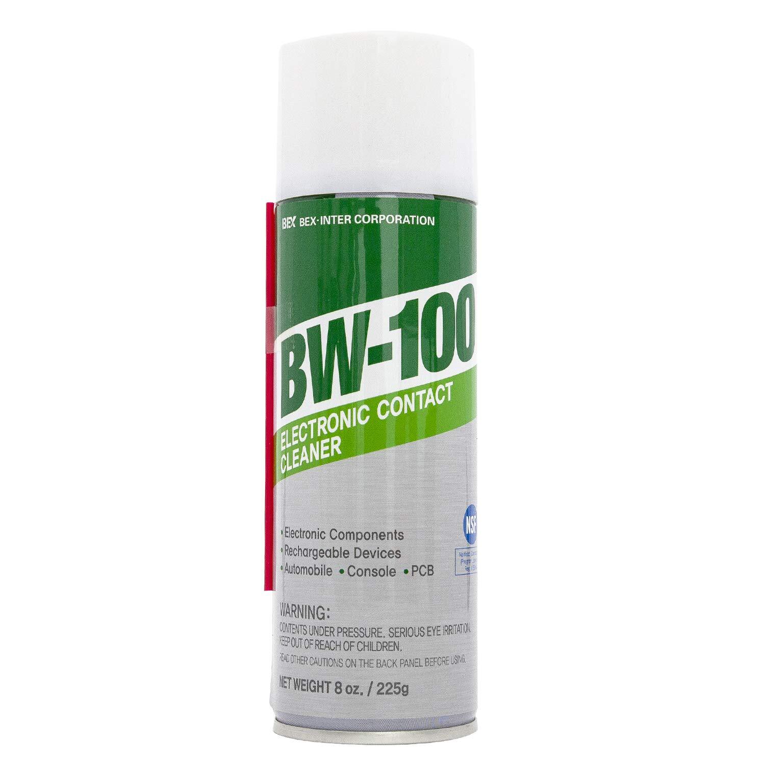 BW-100 Non-Flammable Electronic Contact Cleaner Aerosol Spray 8oz / 225g